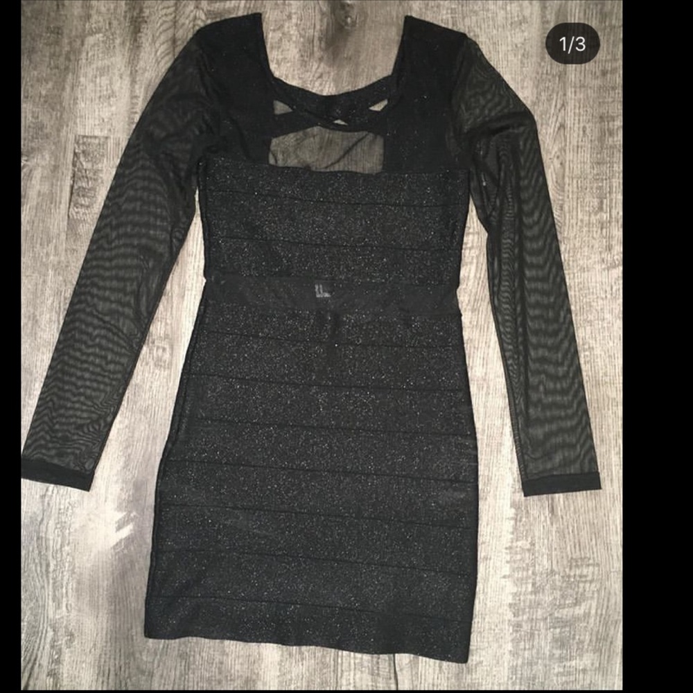 New black shimmer dress from Forever 21